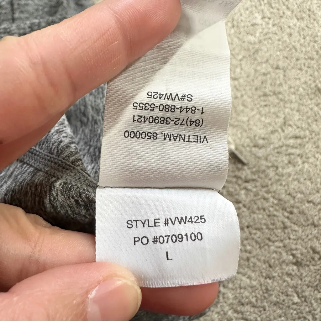 Vuori Women’s Halo Essential Wide Leg Pants Pull On High Rise in Heather Grey L - Image 11