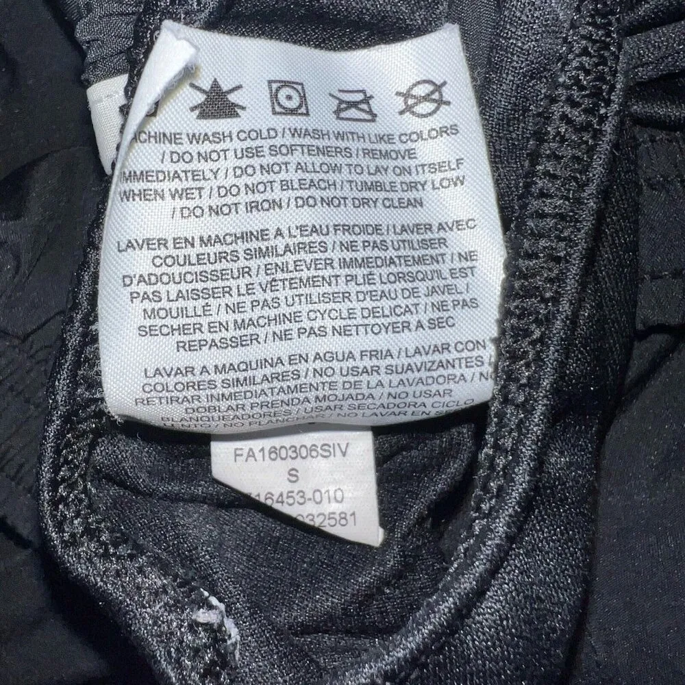 Nike Dri Fit Tempo Shorts Women Small Black White Brief Lined Running Athletic C - Image 4