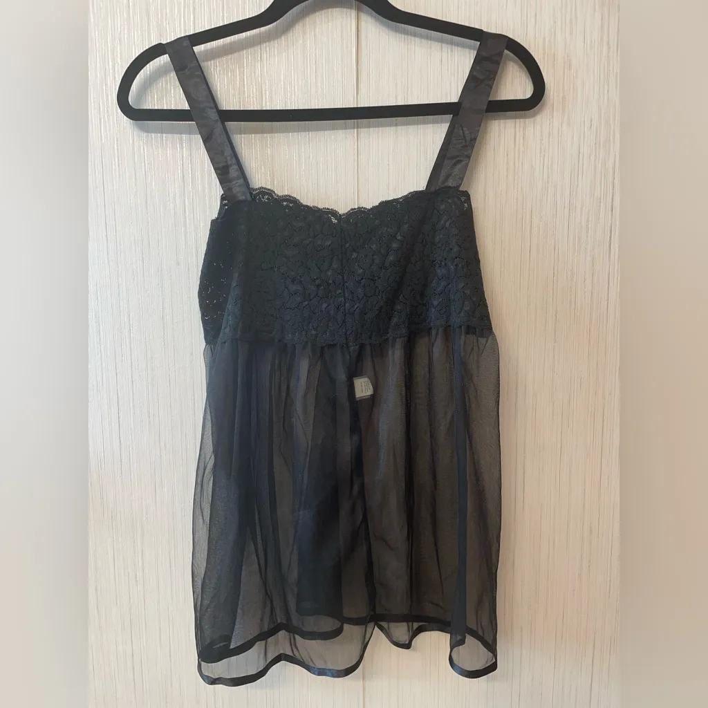 Elegant Moments Sheer Lace Babydoll Lingerie - Image 2