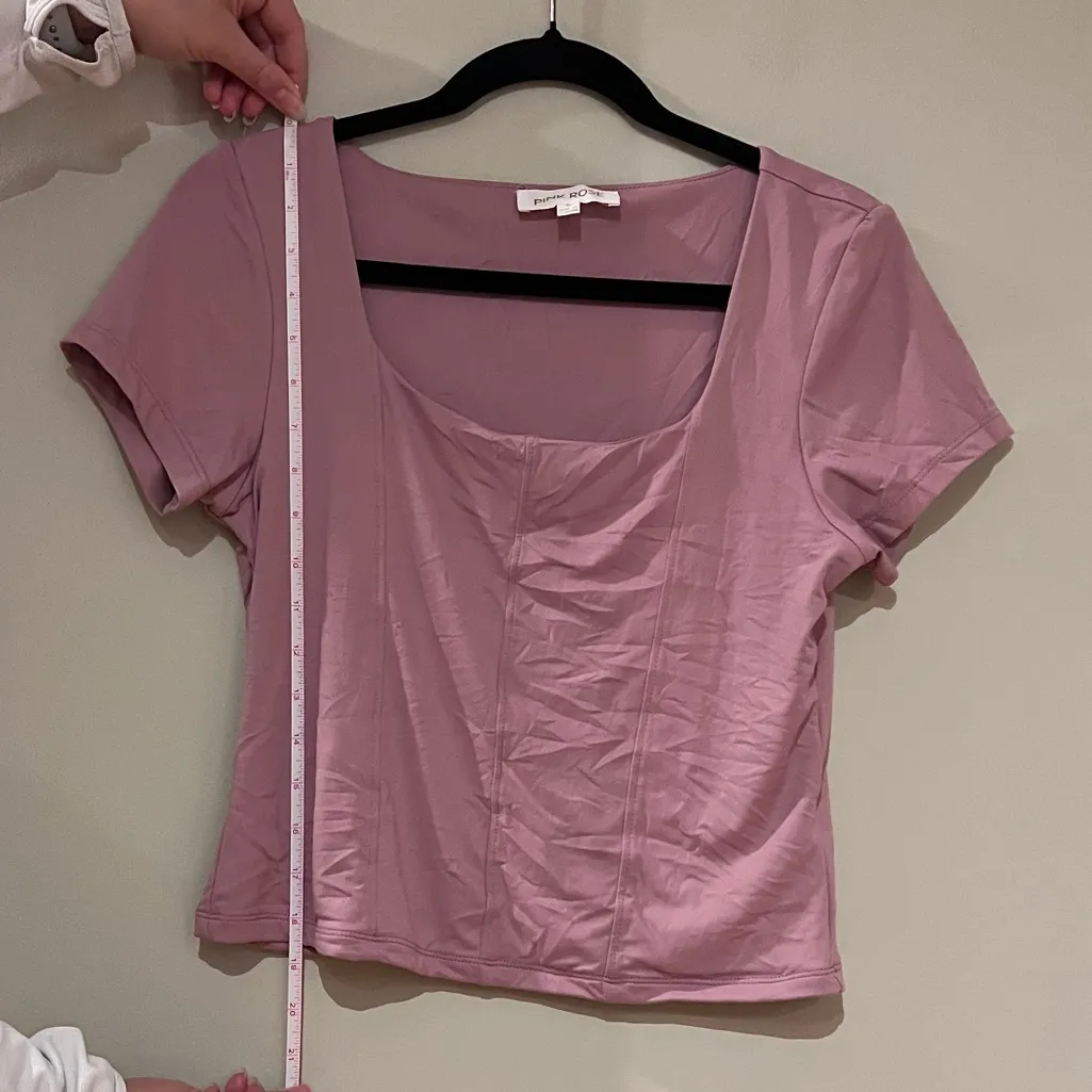 Pink Rose Pink Short Sleeve Top - Image 4