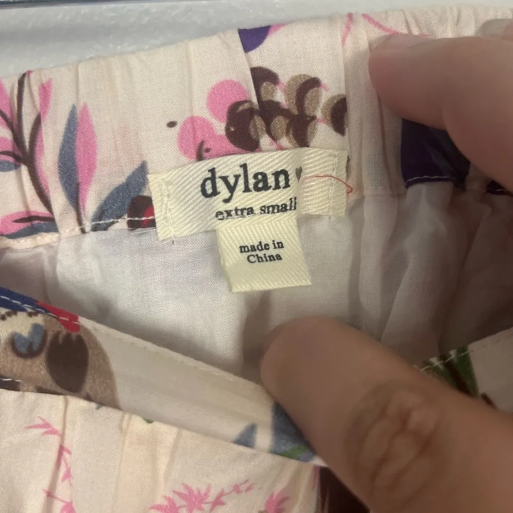 Dylan Anthropologie extra small multi-coloured midi tiered bird floral skirt - Image 3