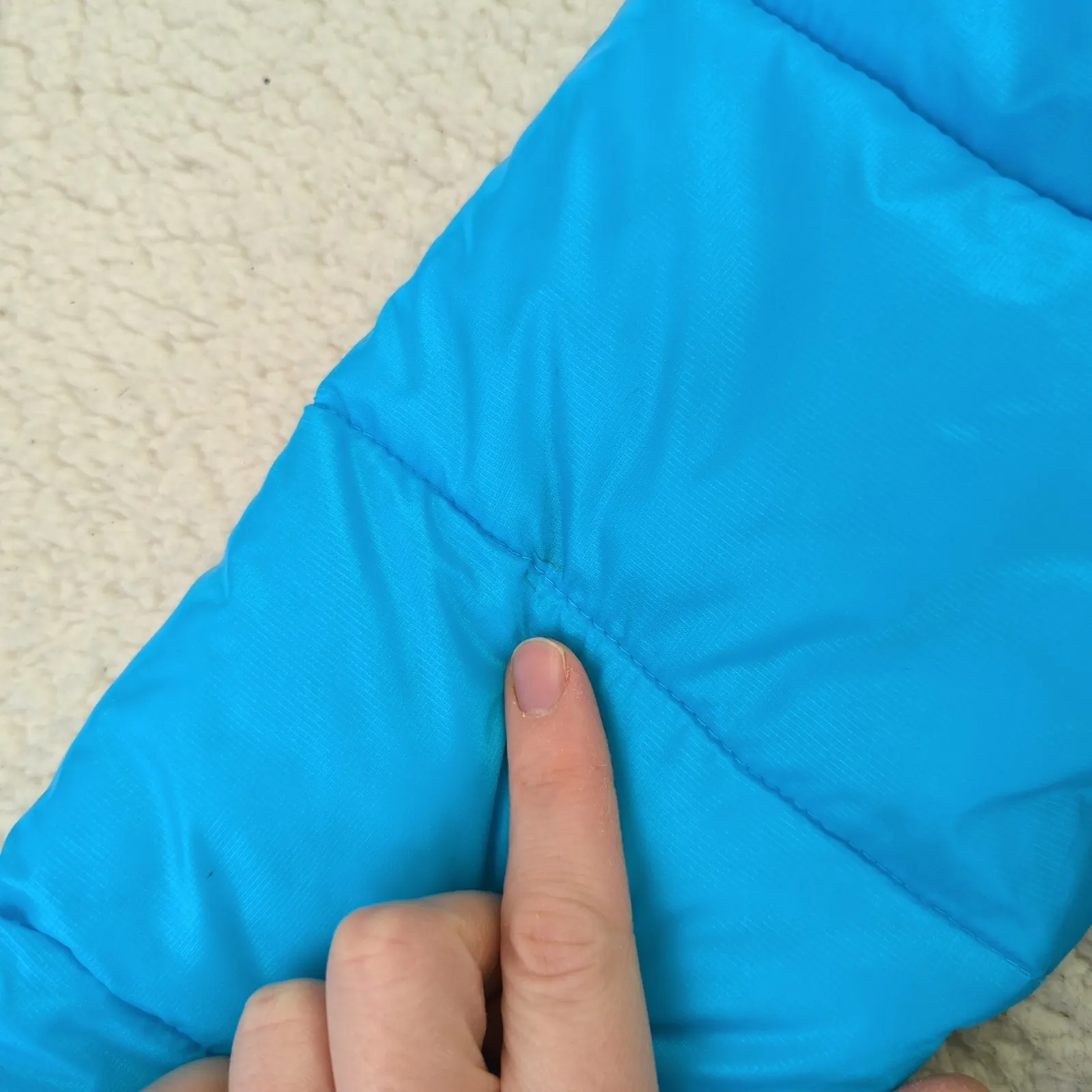 Columbia Powder Pillow Hybrid Jacket Women's Medium Puffer Blue Insulated Gorp - Image 8