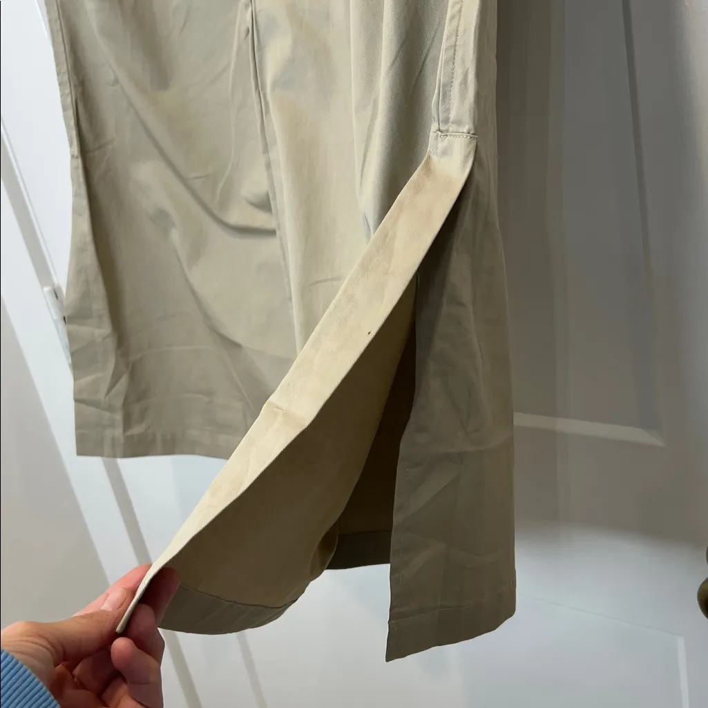 MABLE women’s high waisted Beige flared Cargo Pants size medium. Tan - Image 7