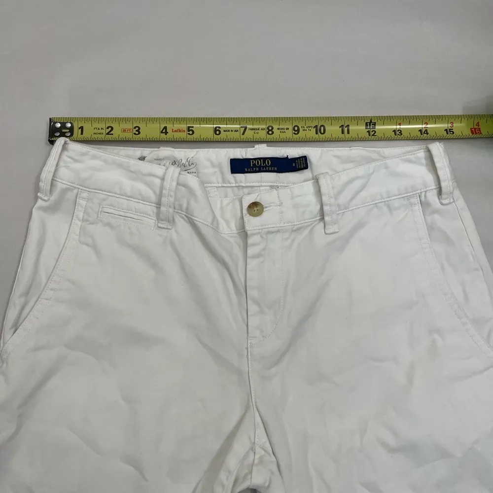 Polo Ralph Lauren White Bermuda Short Size 0 - Image 5