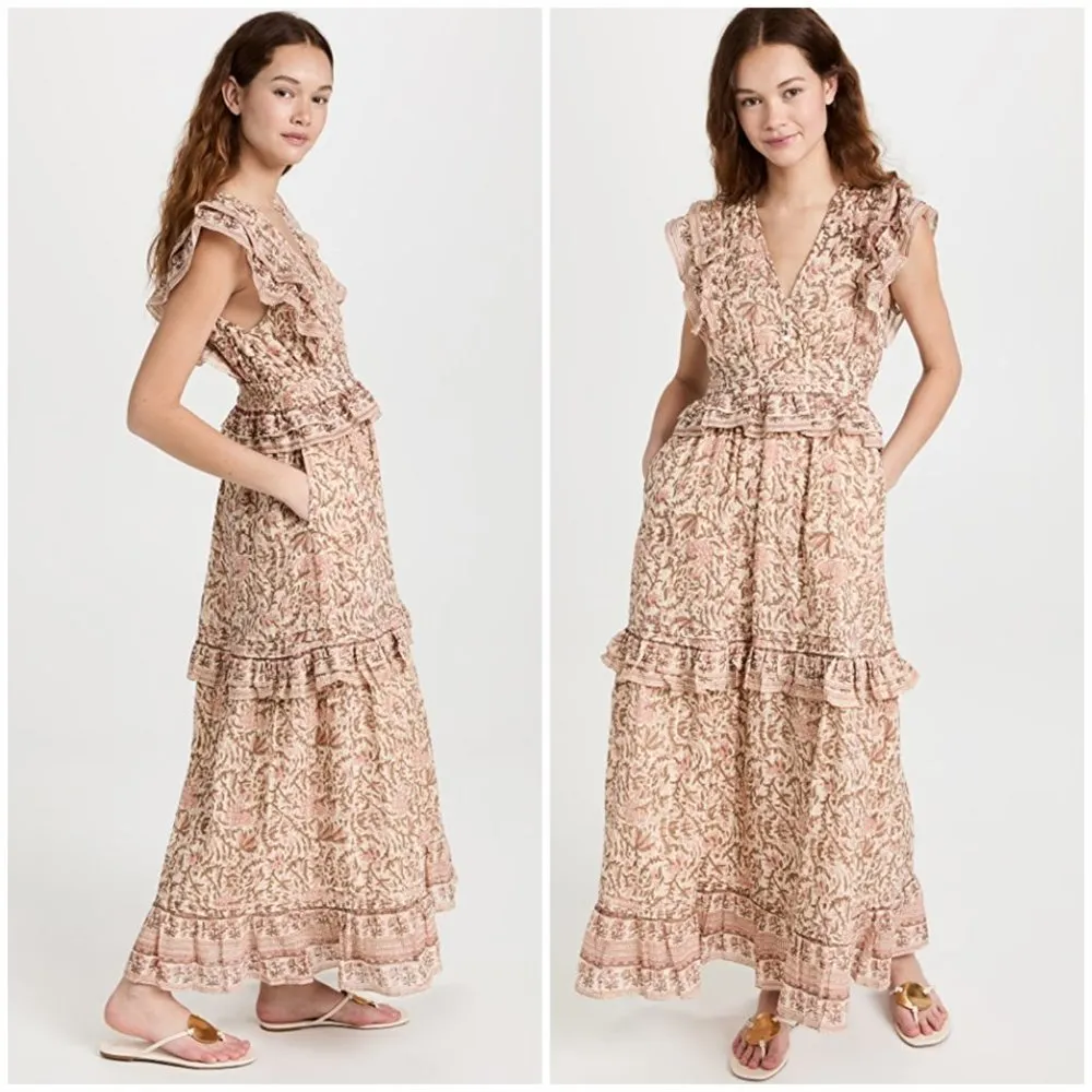 💕CLEOBELLA💕 Cherie Ankle Dress ~  Zinnia Print Large L NWT - Image 8