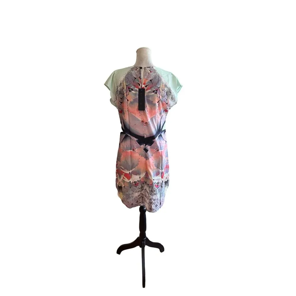 Revolve Thatcher Collection Womens Abstract Print Mini Dress Cap Sleeves Size S - Image 2