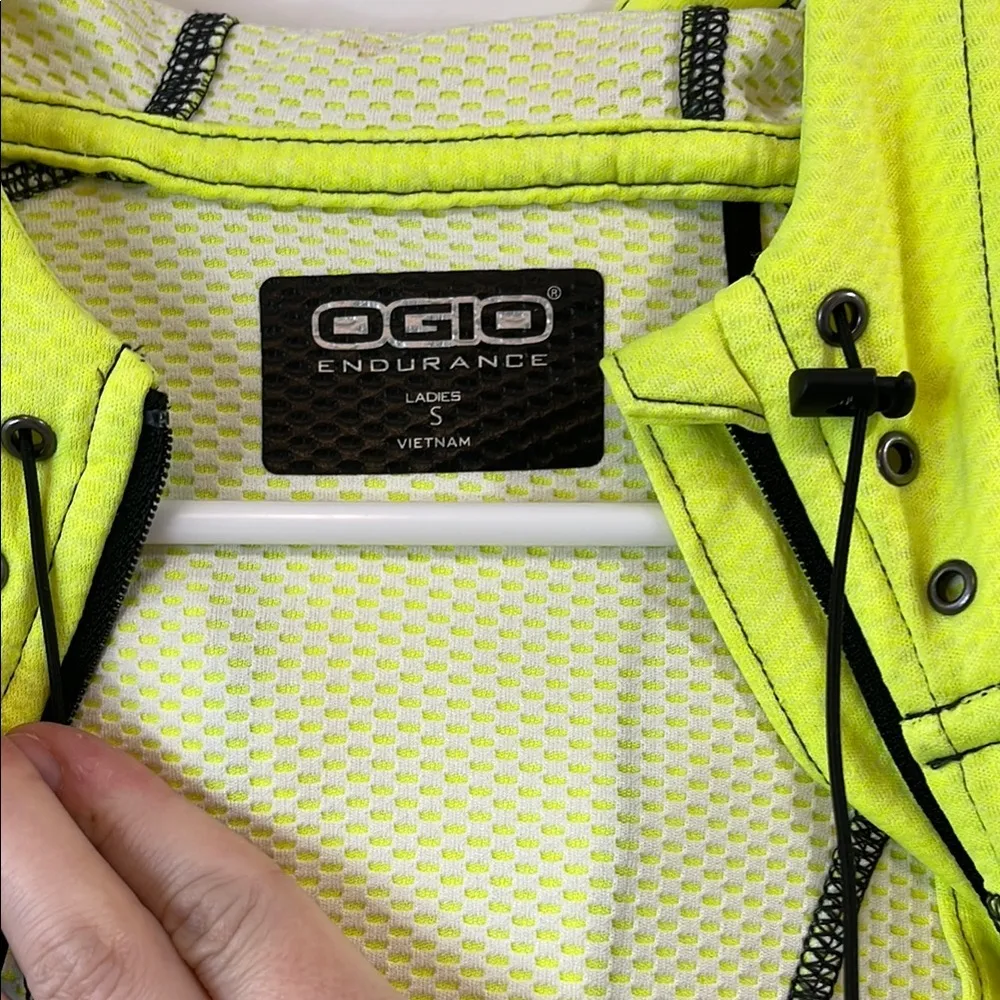 Ogio Neon Yellow Lightweight Jacket w/ Hood and Full Zipper - Image 13