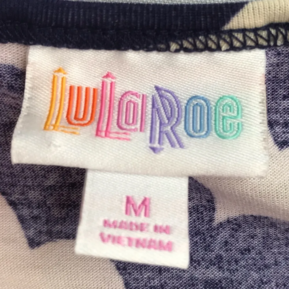 LuLaRoe Irma Stars and Stripes Shirt, Red, Blue, Cream, Medium - Image 6