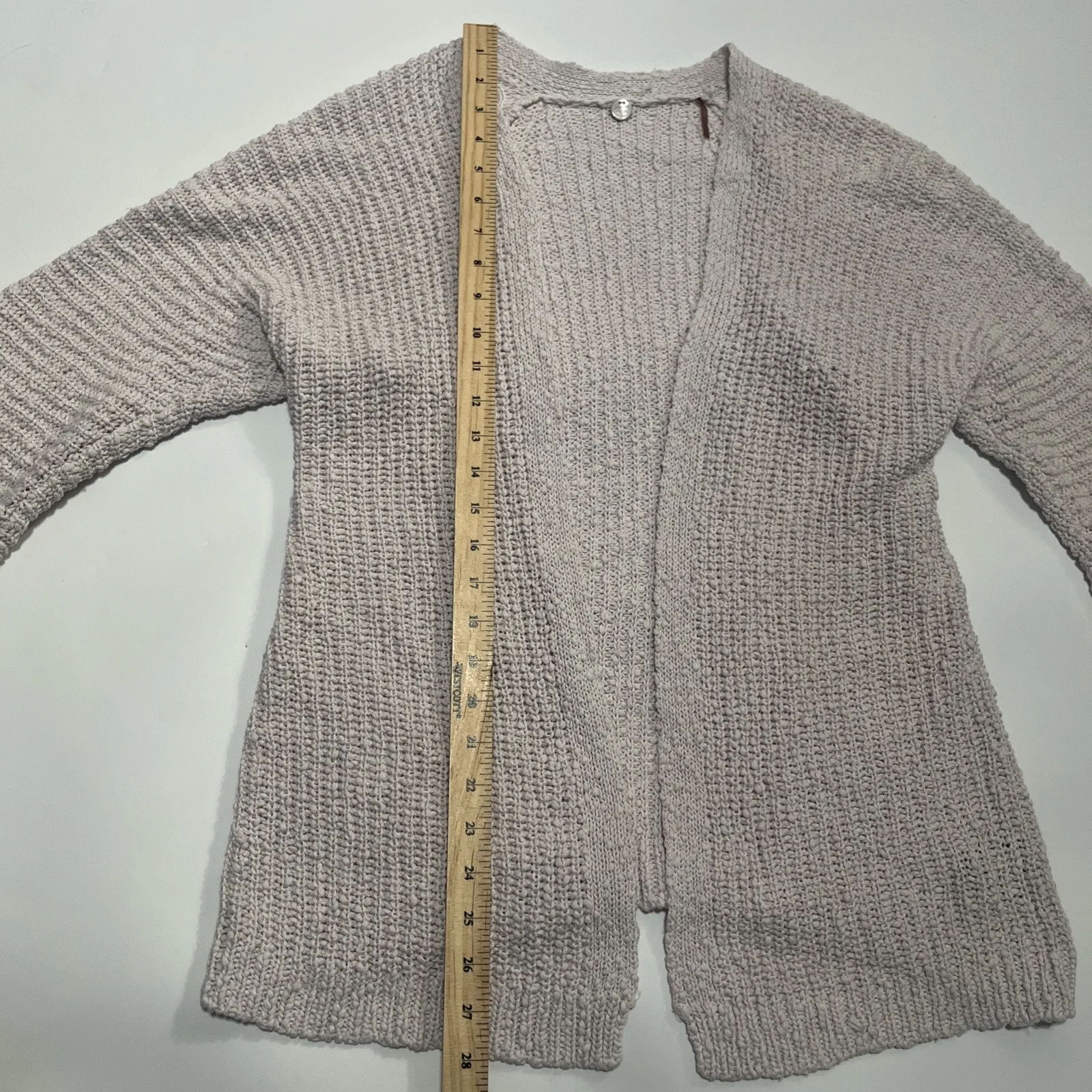 Sz 1 Margaret O’learly Pale Pink Cotton Cardigan - Image 7