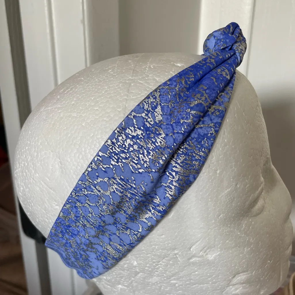 VENUS METALLIC SILVER & BLUE SWIM COVER UP - Image 11