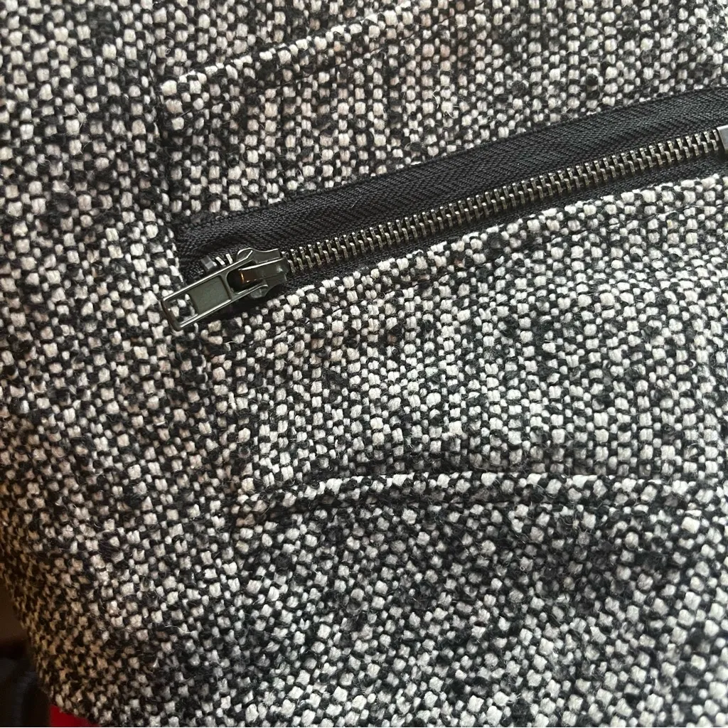 🛍️ Grey texture wool weave pencil skirt - Image 7