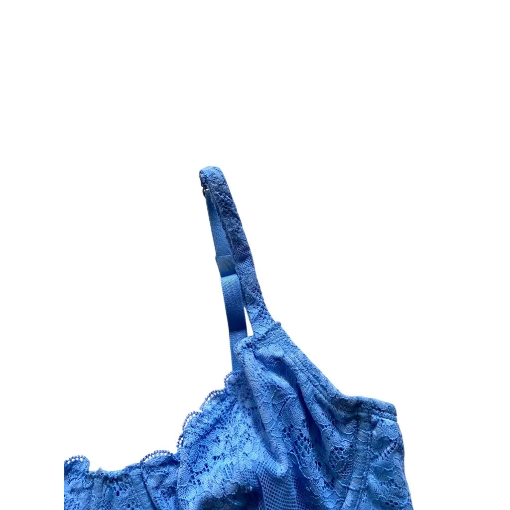 Gilly Hicks Lace Corset Top Blue Size M - Image 7