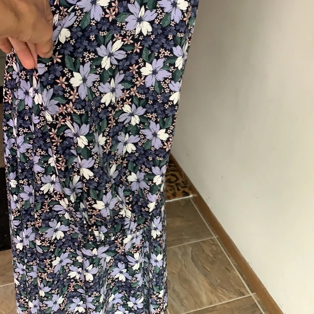 Eloquii Floral Mock Neck Fit And Flare Purple Lavender Dress Size 14 NWT - Image 13