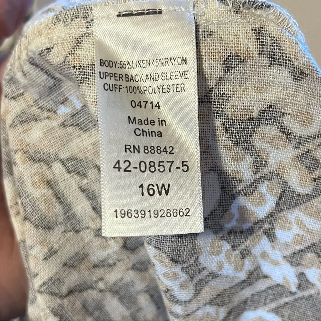 Jessica London size 16w high-low tunic top - Image 6