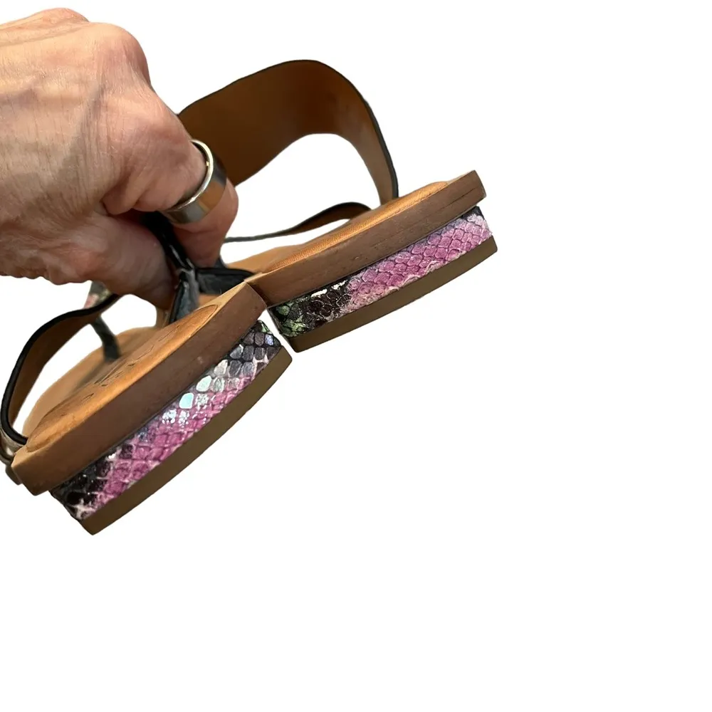 Sarto by Franco Sarto Ediana Sandal Orchid Snake Leather, Sz 8 - Image 11