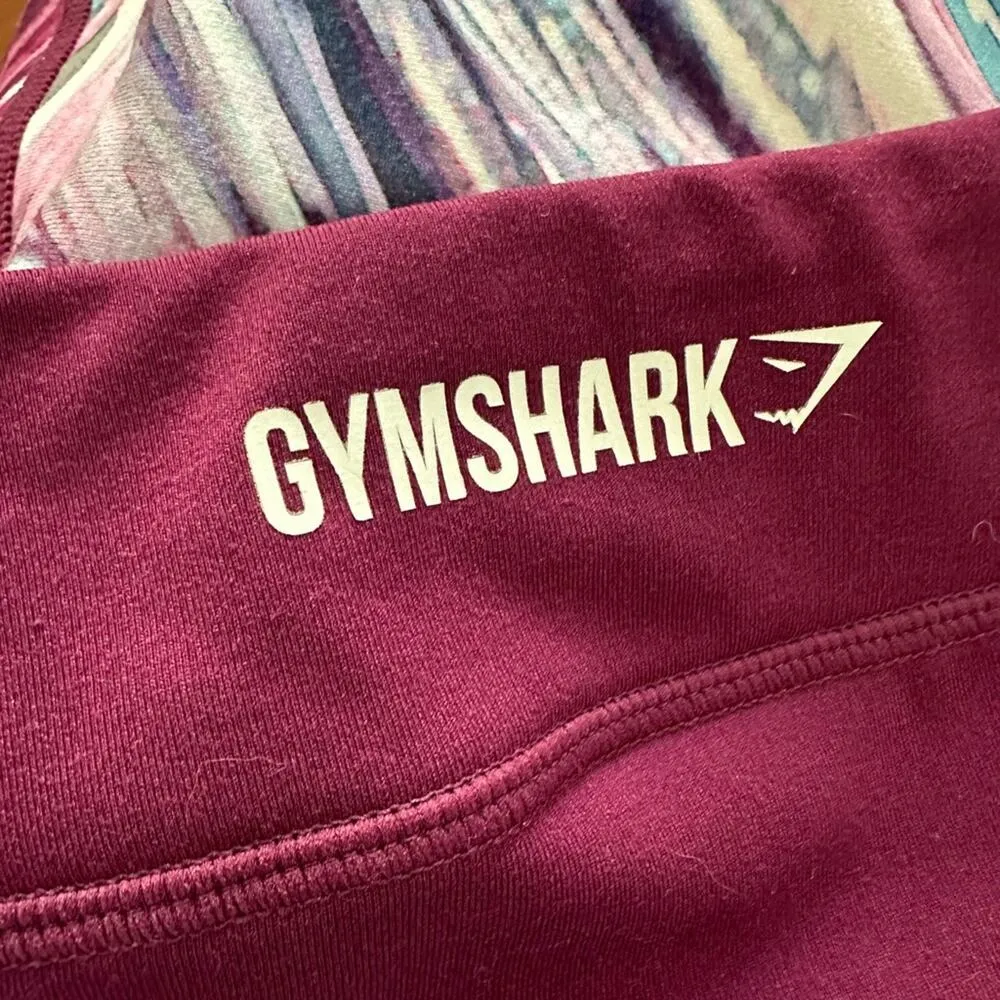 Gymshark Flex Training Strada Marble Swirl Leggings 70s Retro Athleisure Medium - Image 3