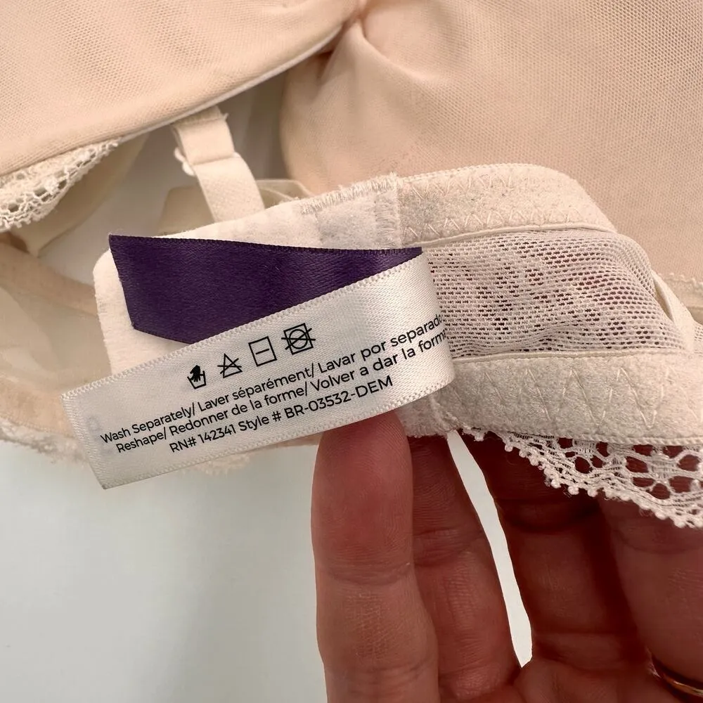 Adore Me Lace Twist Demi Push Up Bra Size 34D - Image 4