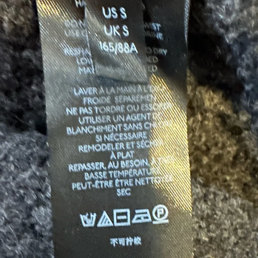 Anthropologie Small Bia Black Mock Neck Tunic Sweater Knit EUC Alpaca Blend - Image 8