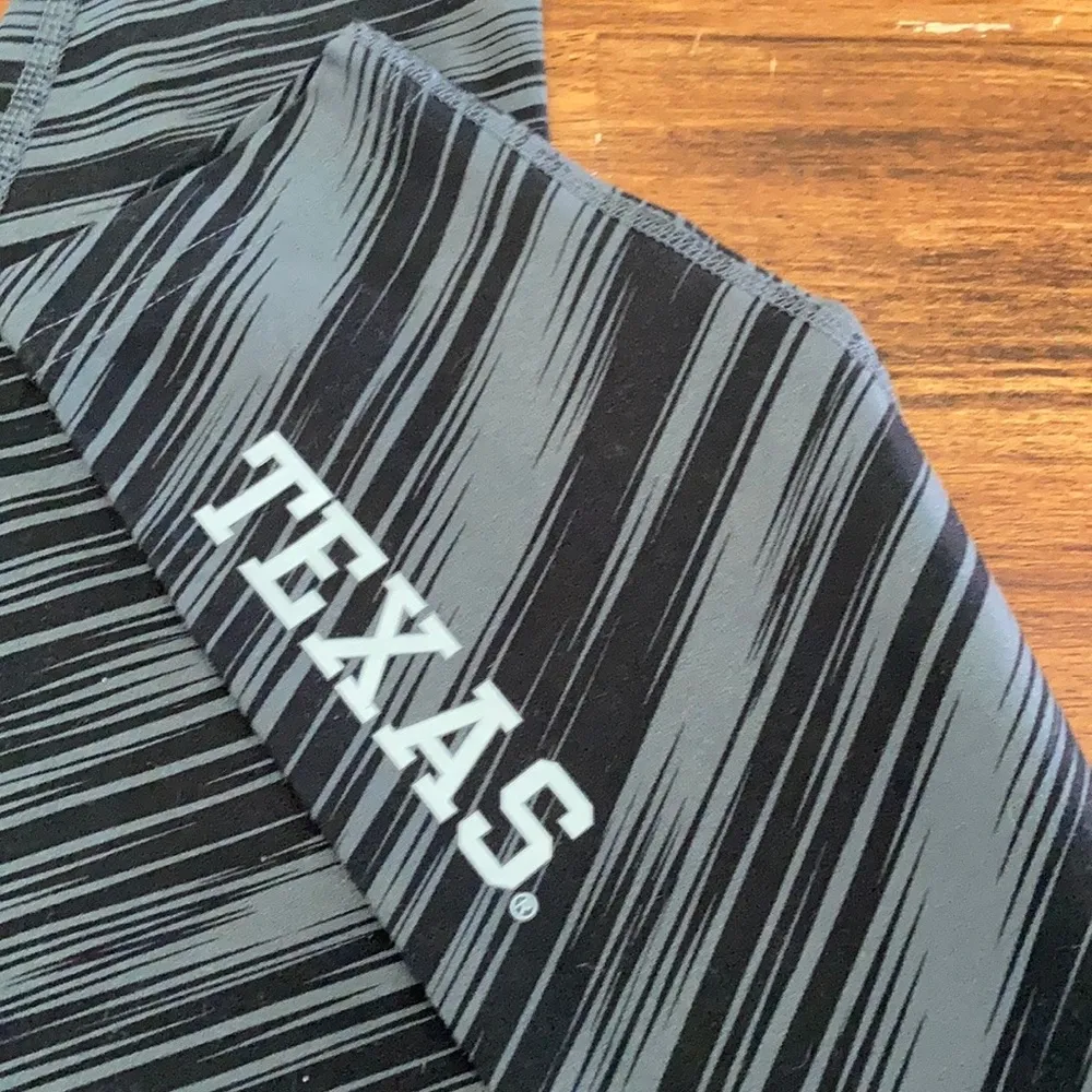 Nike Texas Longhorns Grey Striped Dri-FIT Leggings Tiger Stripe Black Size Small - Image 4