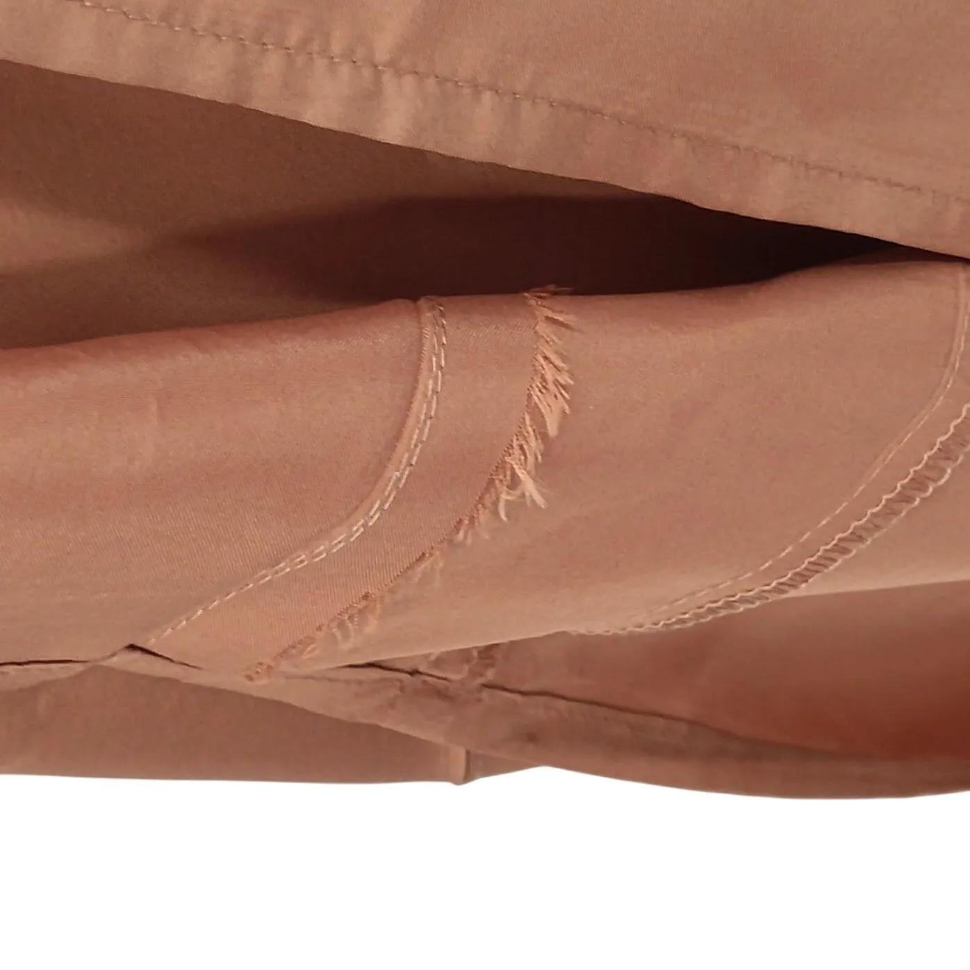 Jenny Yoo Demi Maxi Dress Canyon Sunset Orange Luxe Chiffon Sleeveless Slit 4 - Image 4