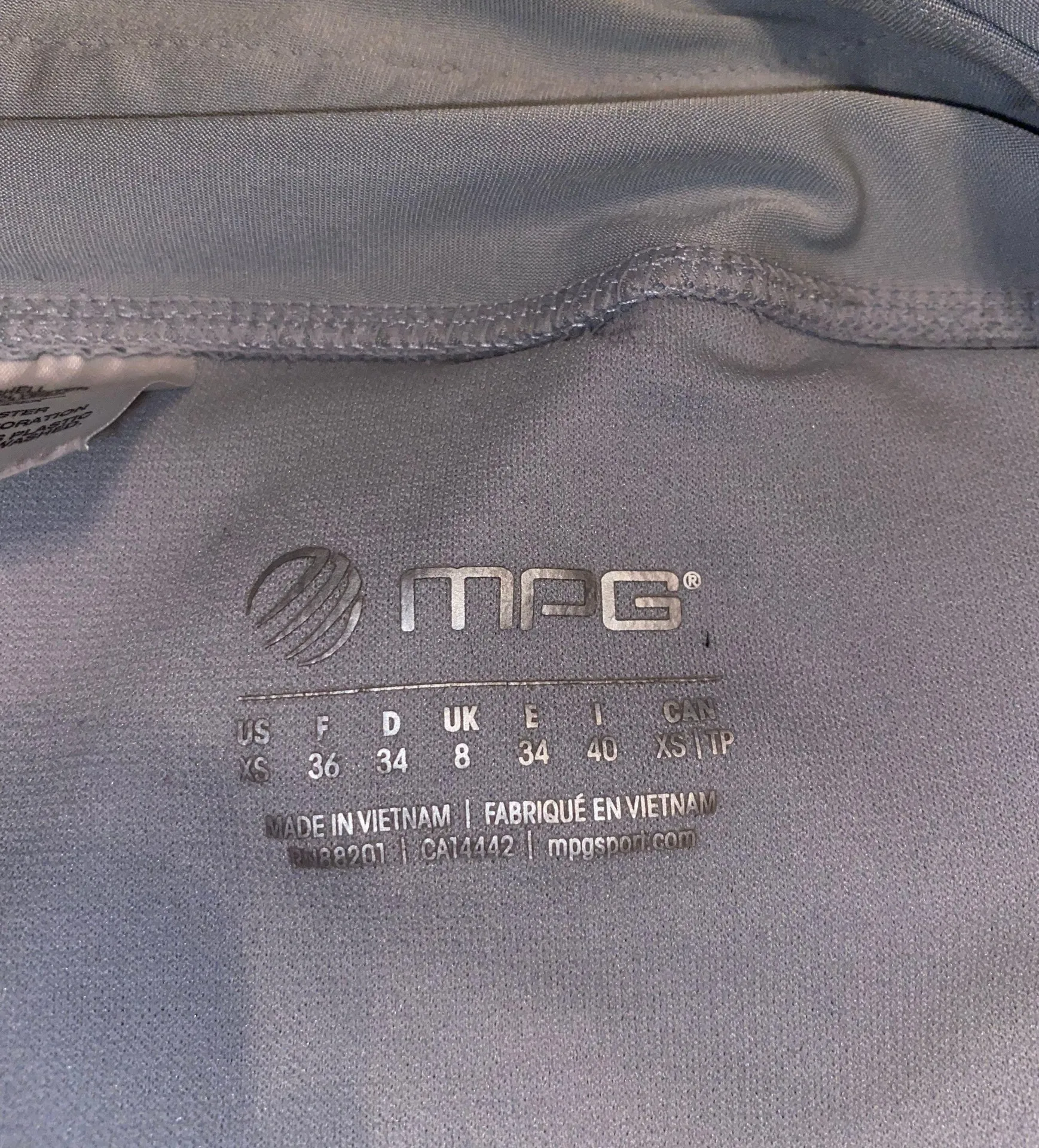 Running Shorts Blue Size XS - Image 3