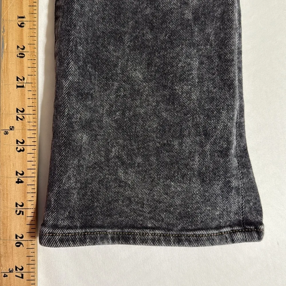 Pistola Lennon high rise crop boot cut size 26 black acid wash grunge emo core - Image 6