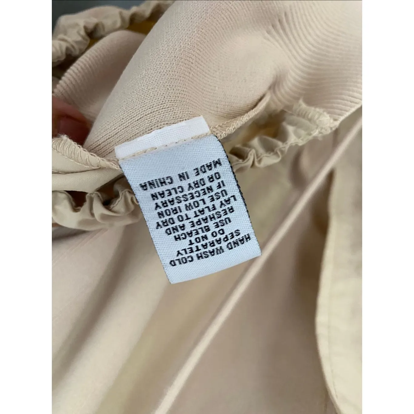 Elliott Lauren Cream Hooded Full Zip Knit Sleeve Jacket NWT Sz XL - Image 3