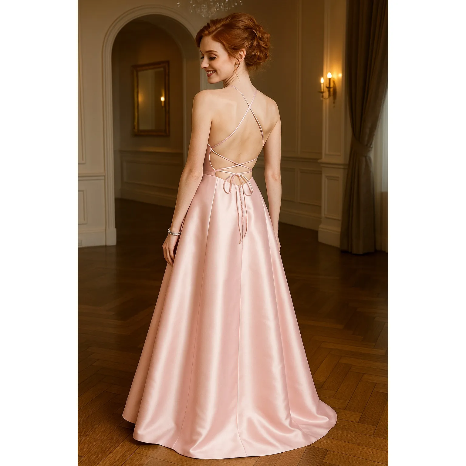 JVN by Jovani Pink Gown - Size 00 - Image 2