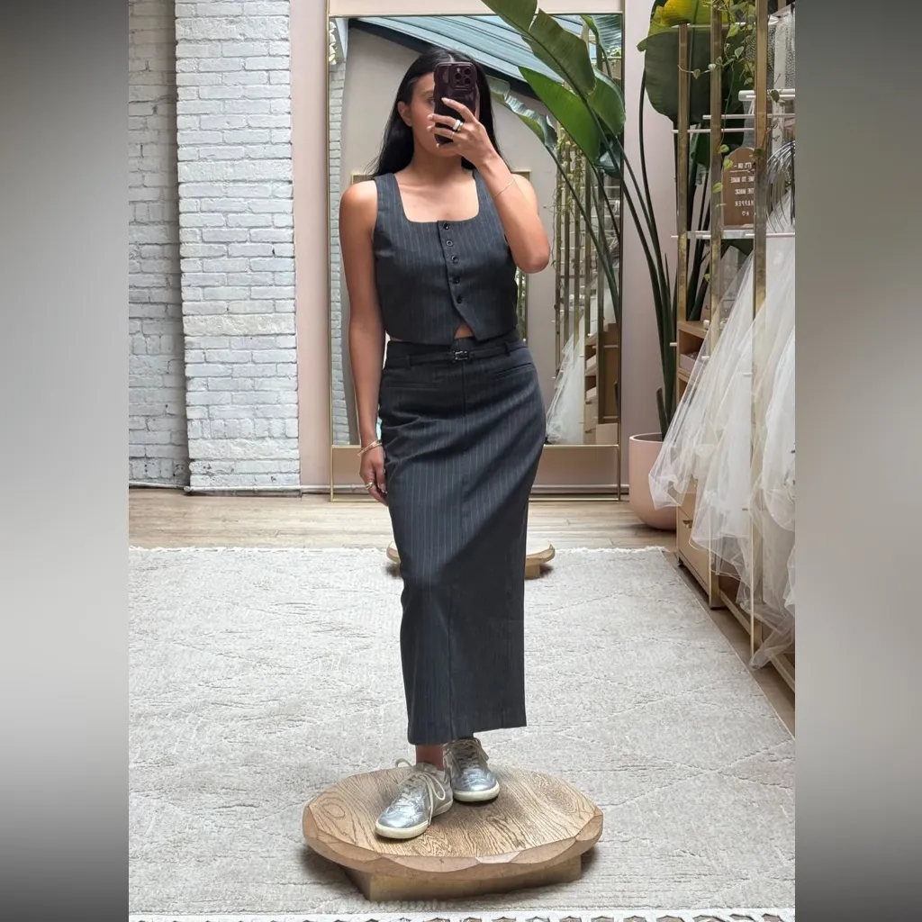 NWT Moon River Pinstripe Suit Skirt Size Small - Image 11