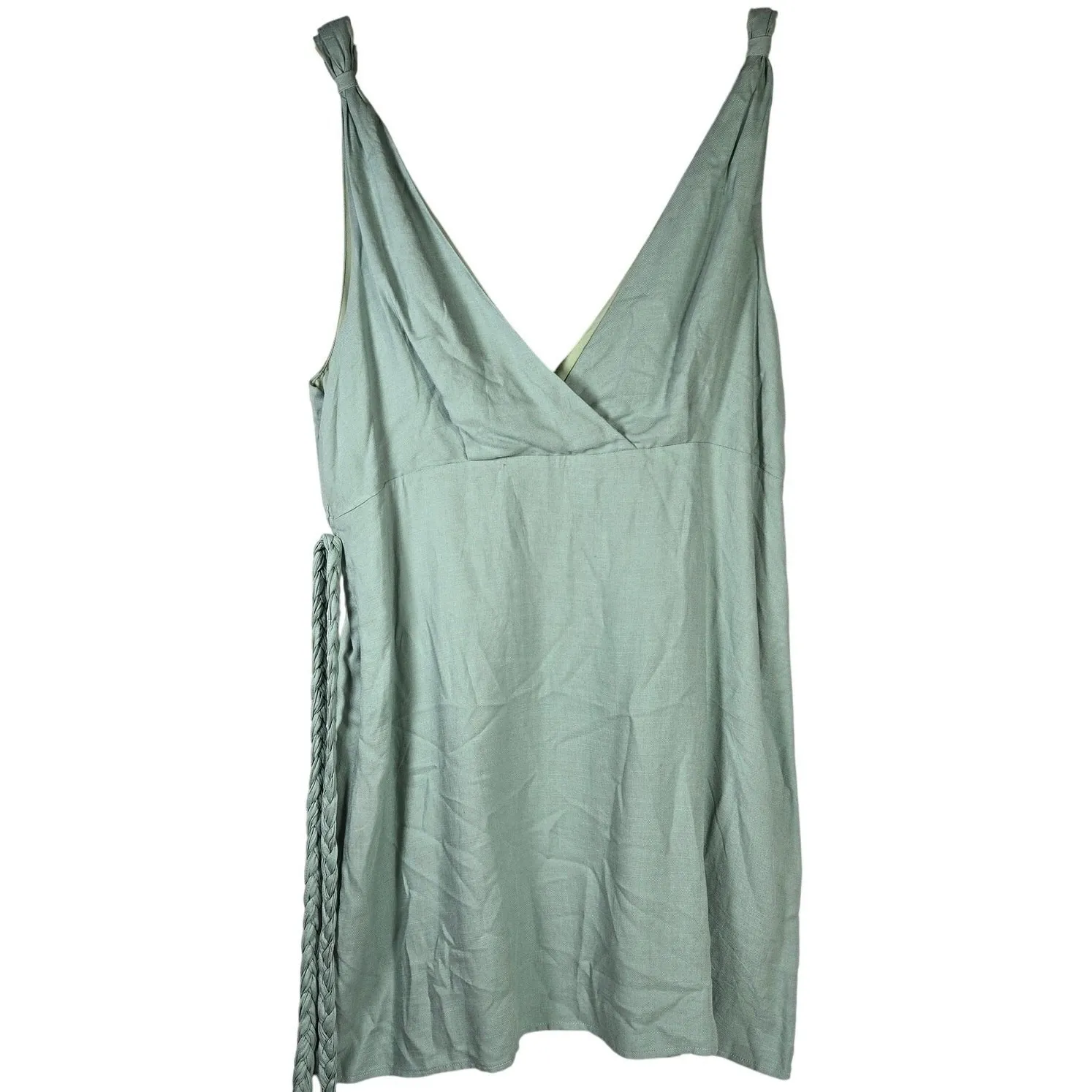 Cupshe Marianna Green Braided Belt Dress‎ Size XXL NWT - Image 3