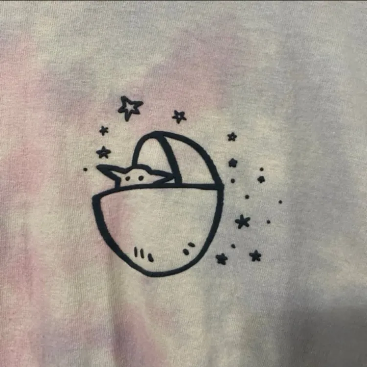 Disney parks Star Wars Grogu baby Yoda Mandolorian tie-dye spirit jersey L - Image 6