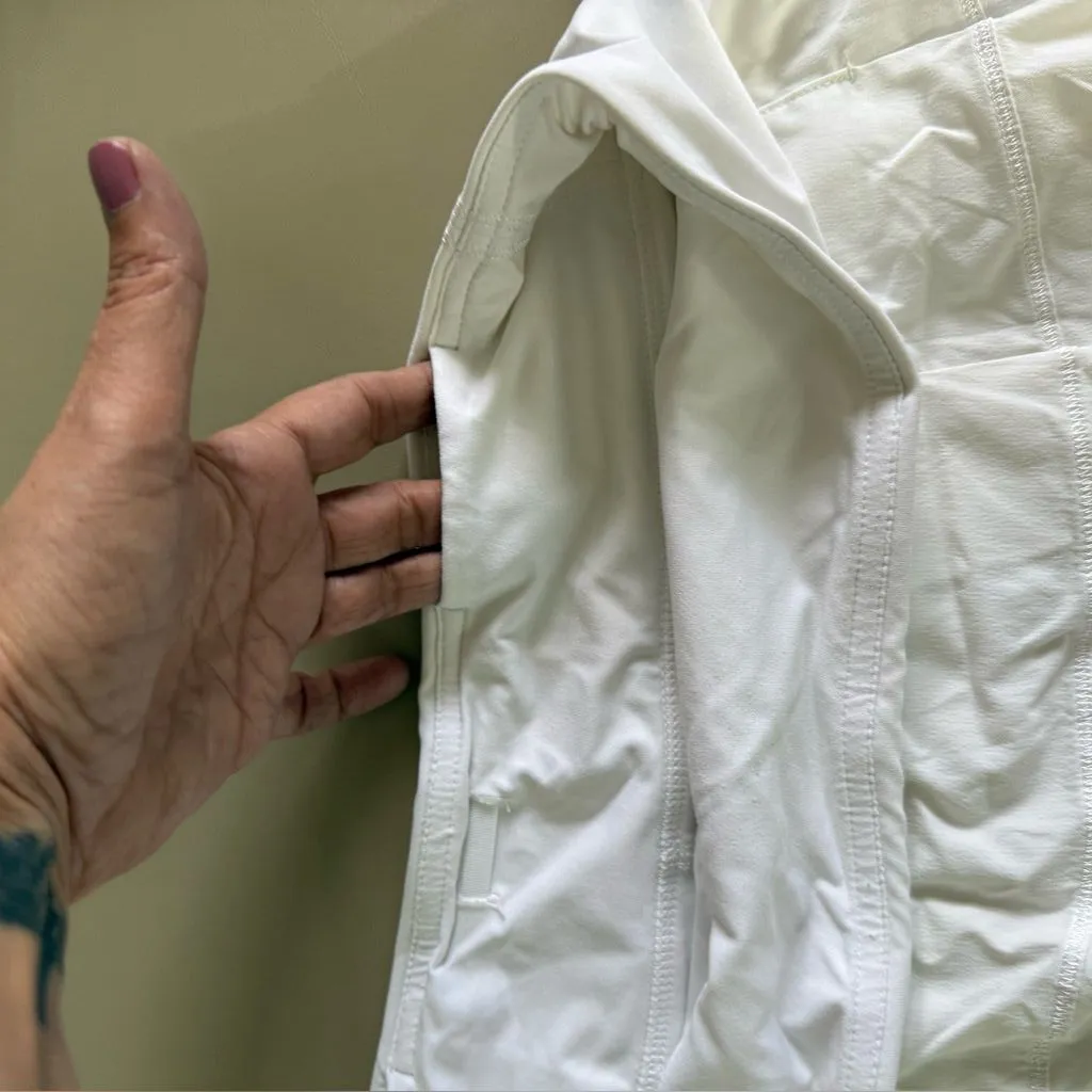 Lululemon Pace Rival Mid-Rise Skirt skort in white. 8 - Image 7