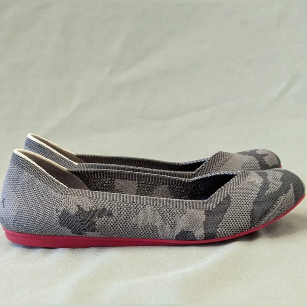 Rothy’s The Loafer Round Toe Flats Gray Botanicamo Camo Slip-on Shoes Sz 6.5 - Image 3