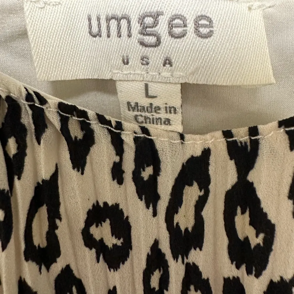 Umgee leopard animal print crinkle tank top - Image 3