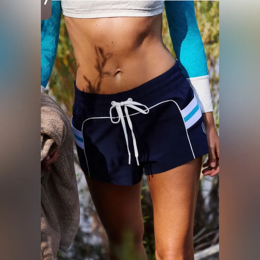 Free People Dream Team Shorts Blue Size M - Image 2