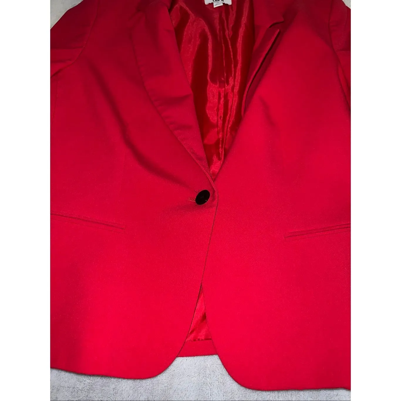 Women’s Bright Red Single Button Blazer Jacket sz12 - Image 6