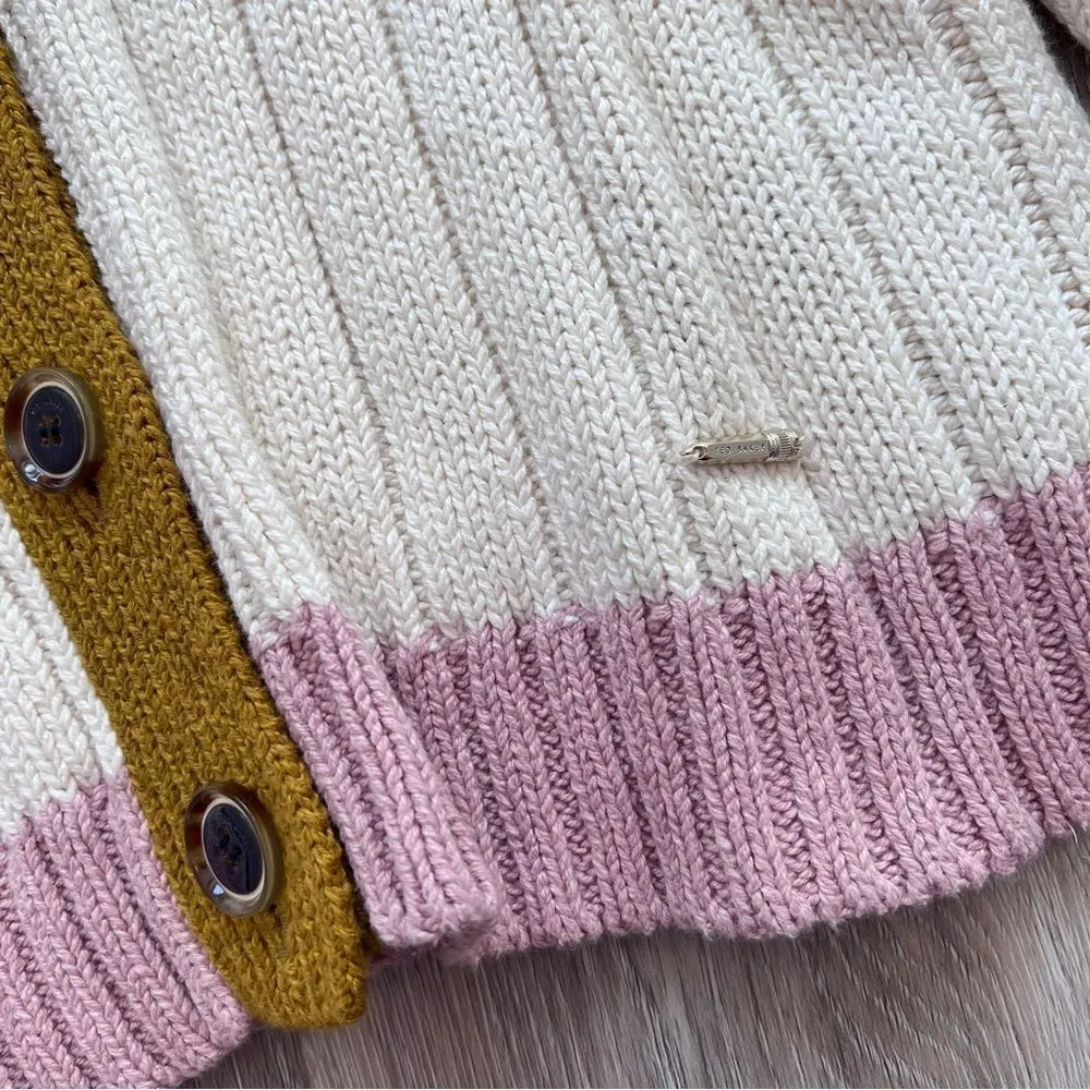 Ted Baker Moala Colorblock Cardigan Women’s‎ Size 6 - Image 6