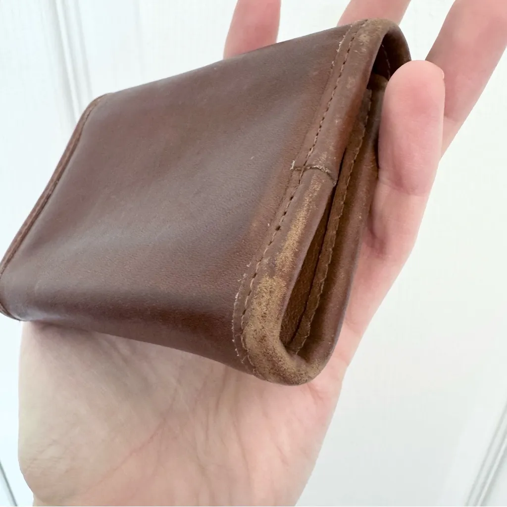 Coach Vintage Brown Leather Wallet & Key Case - Image 6