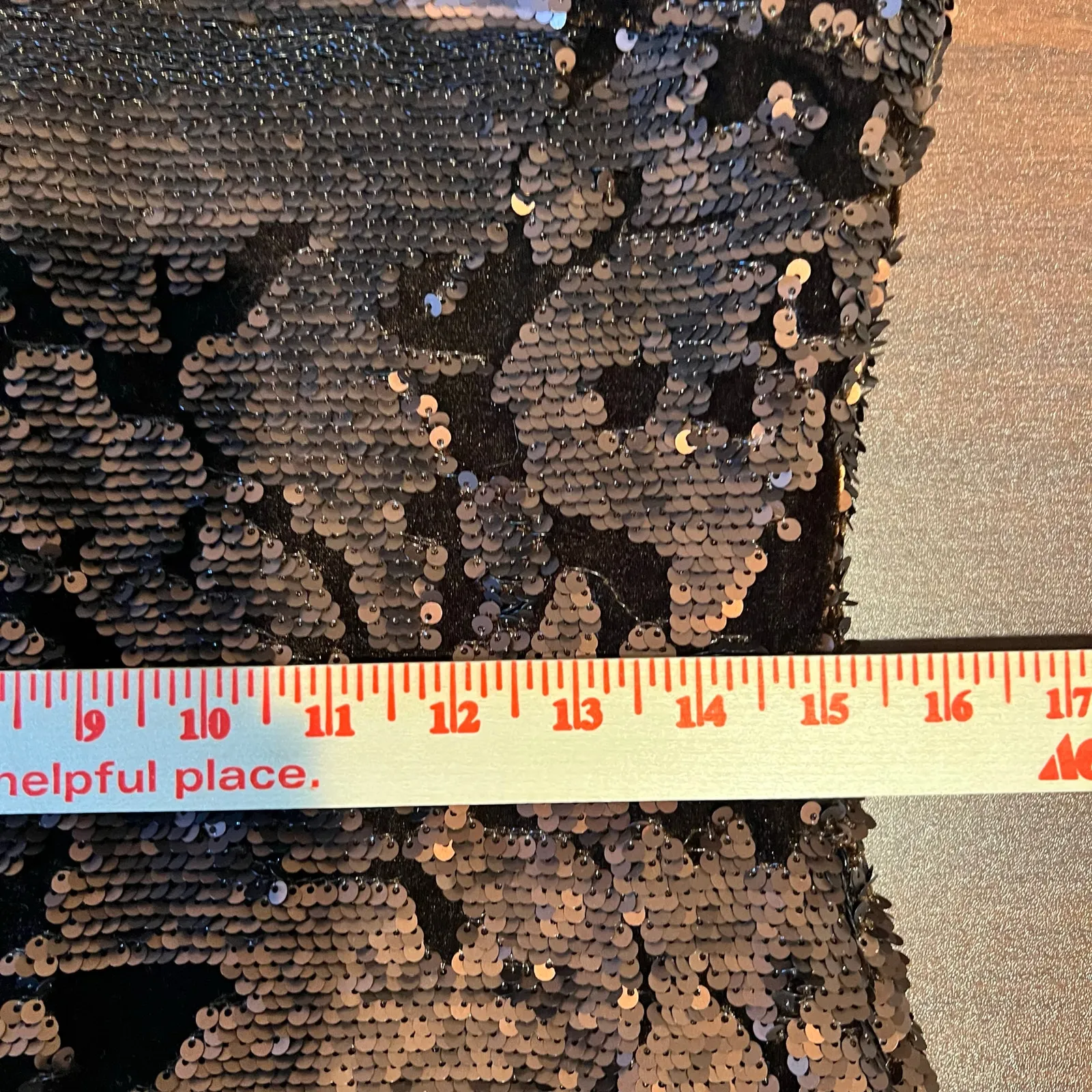 Blush Boutique Velvet Sequin  Strappy Sheath Cocktail Dress Brown Bronze Size L - Image 11