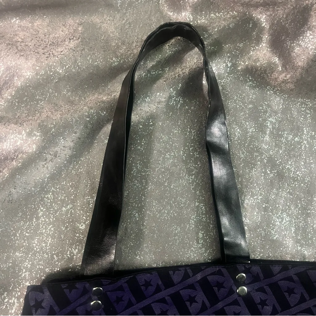 ELTON JOHN Canvas Tote bag Farewell Yellow Brick Road Tour reversible Black - Image 8