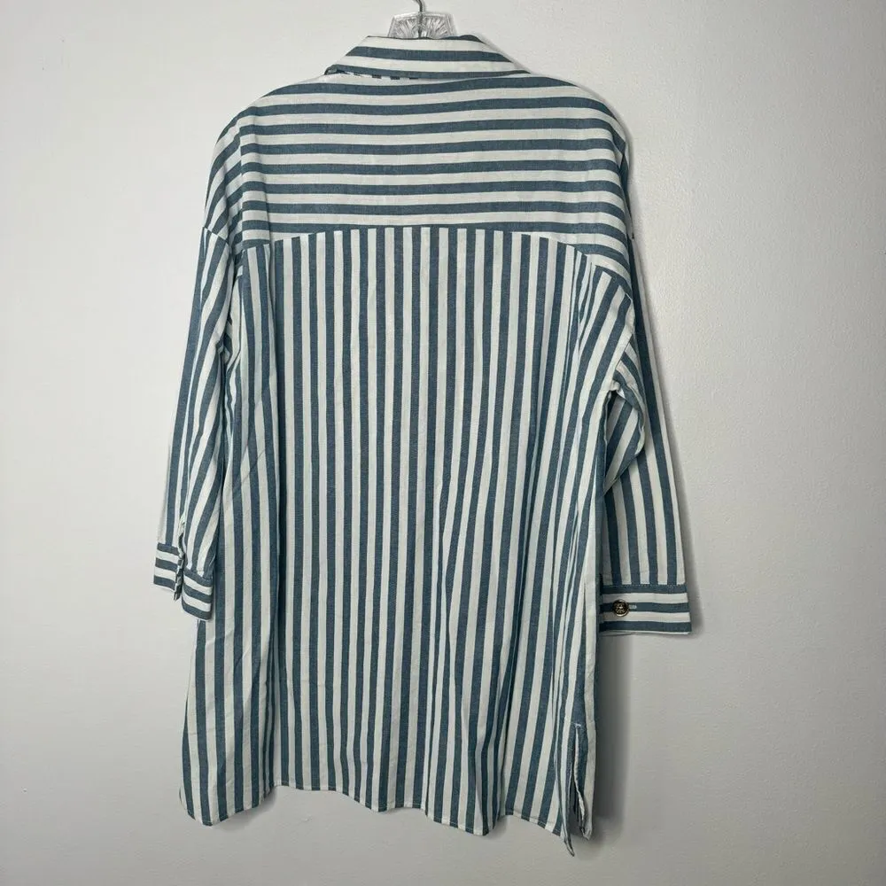 Zara stripped min dress/tunic top size small - Image 5
