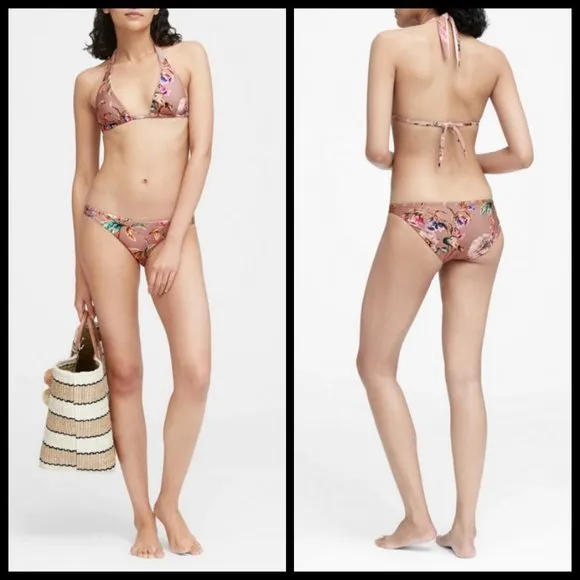 💕VITAMIN A💕 Bikini Set Talia Top + Luciana Bottom White Ginger 10 Large L NWT - Image 3