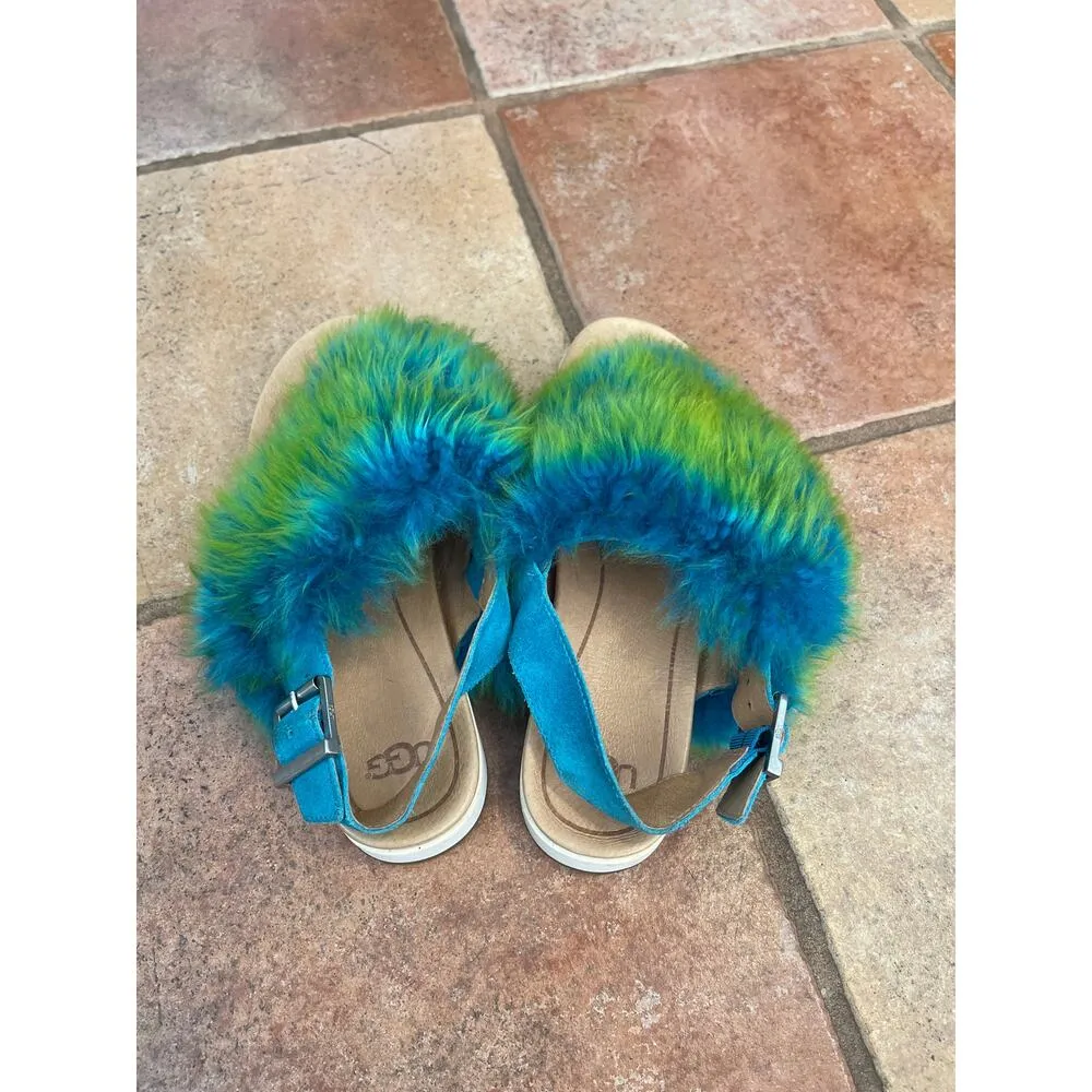 UGG  Holly Blue Multi Sandal size 9 - Image 4
