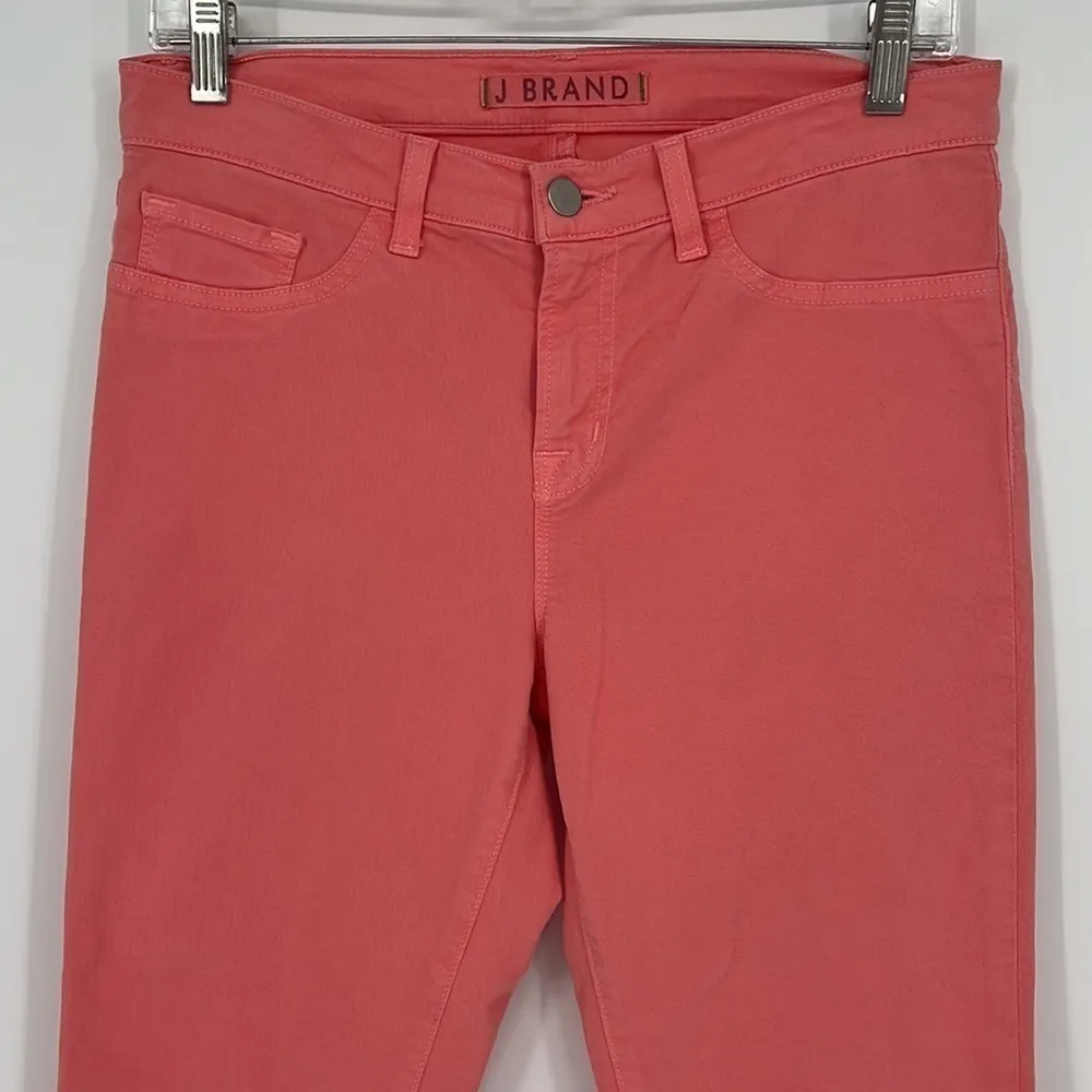 J Brand 811 Mid-Rise Skinny Jeans Coral Size 29 - Image 4