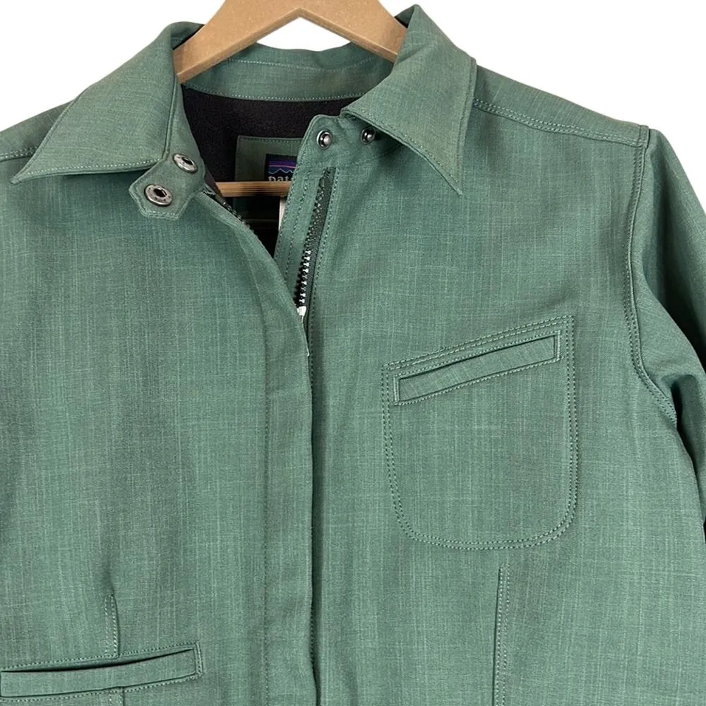 Patagonia Jacket Womens S Eucalyptus Green Fremont Utility Windproof Gorpocore - Image 4