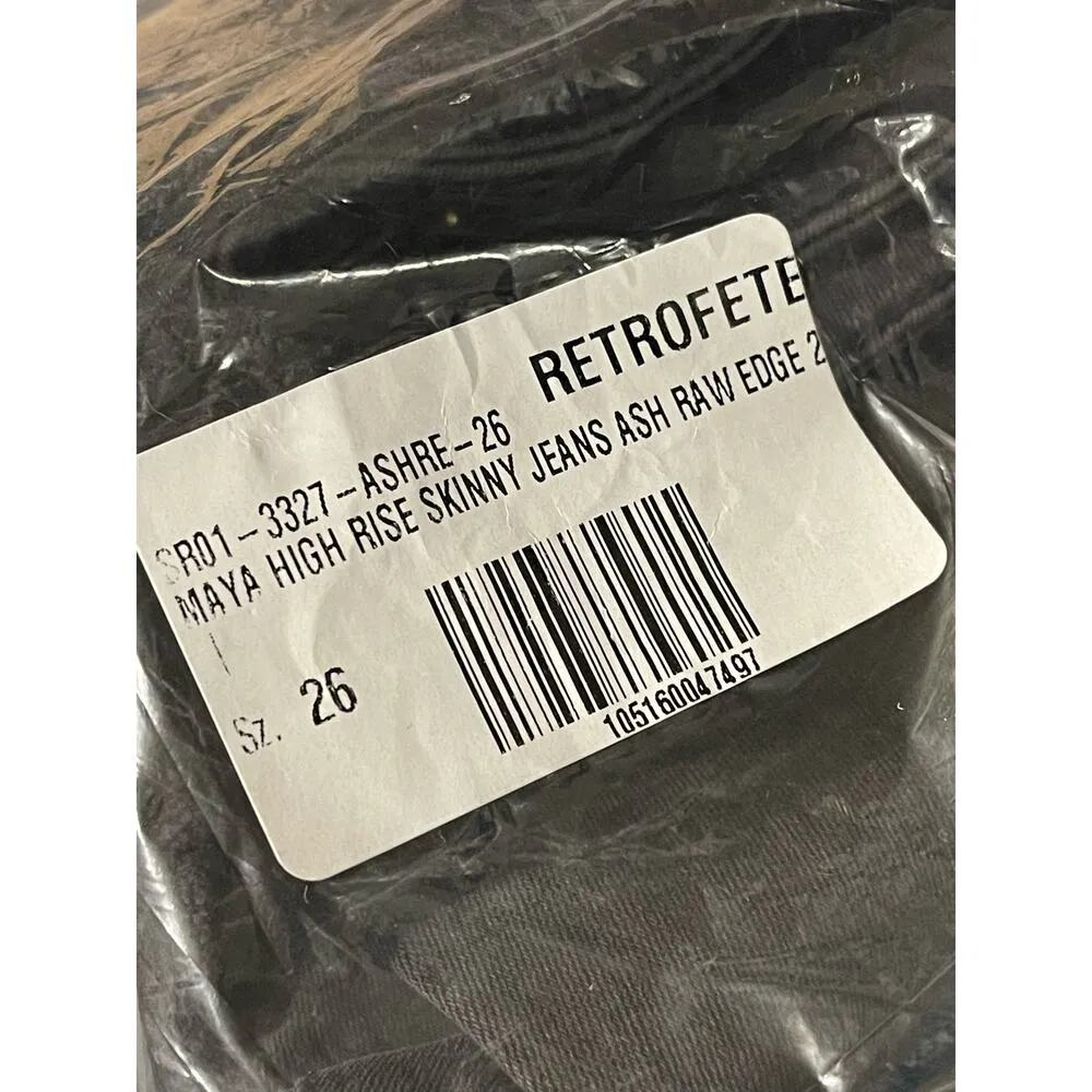 Ser.O.Ya Maya High Rise Distressed Stretch Skinny Jeans in Ash Size 26 NWT Gray - Image 10