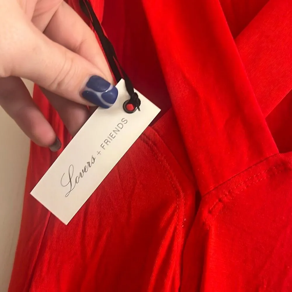 ✨NWT Lovers + Friends Passion Maxi Tank Red Sz XS Dress✨ - Image 10