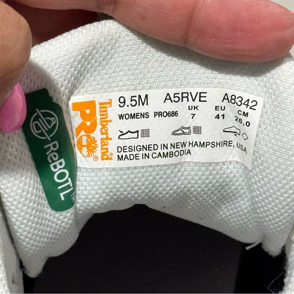 Timberland PRO Women’s 9.5 Setra Composite Safety Toe Work Shoes Comfort SR White - Image 5