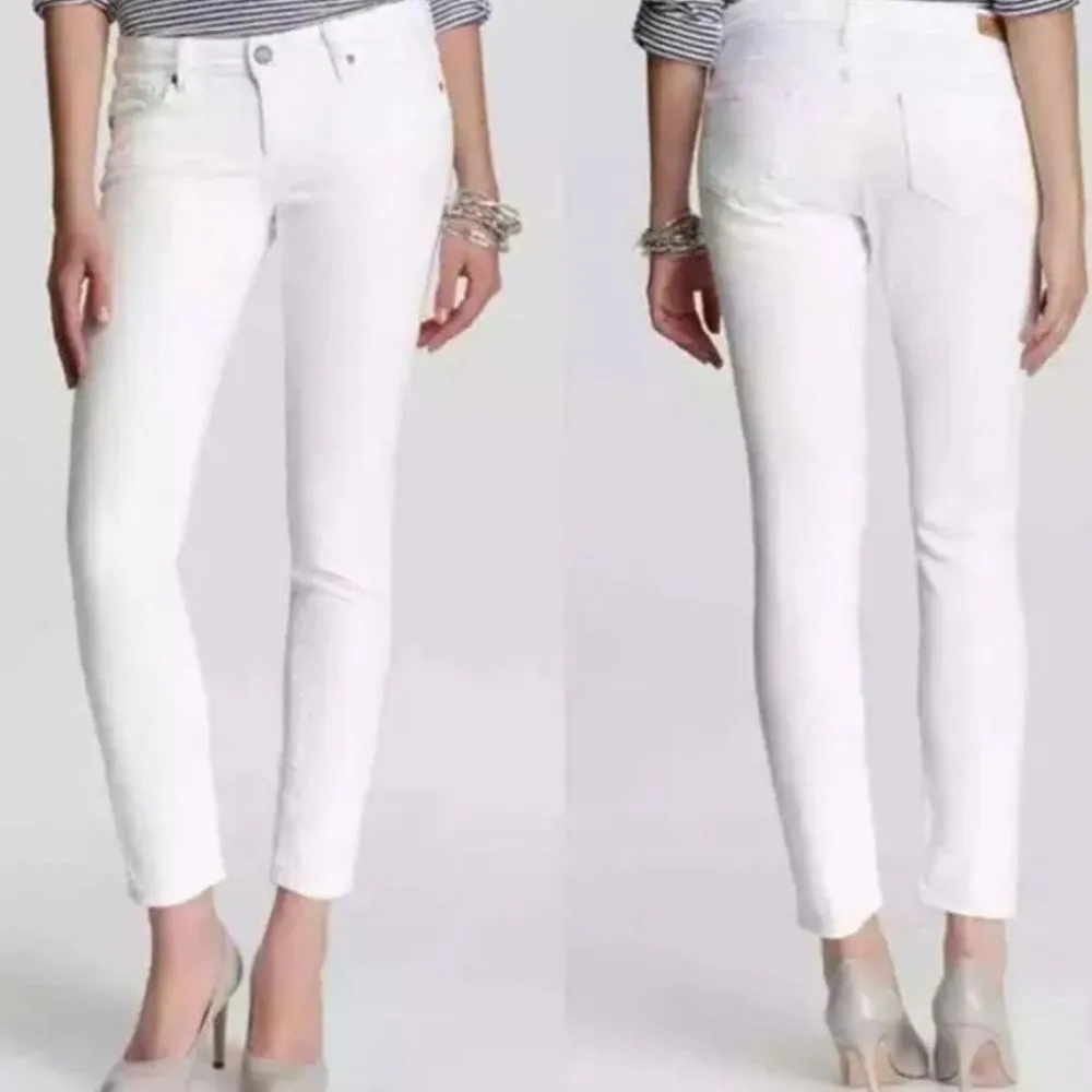 PAIGE Skyline Ankle Peg in Crisp White - Image 6