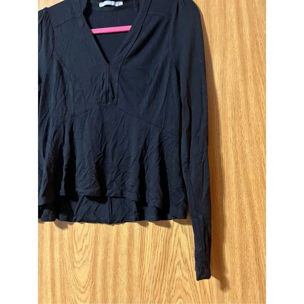 Red By BKE Black Long Sleeve Top Woman’s Size Large - Image 2